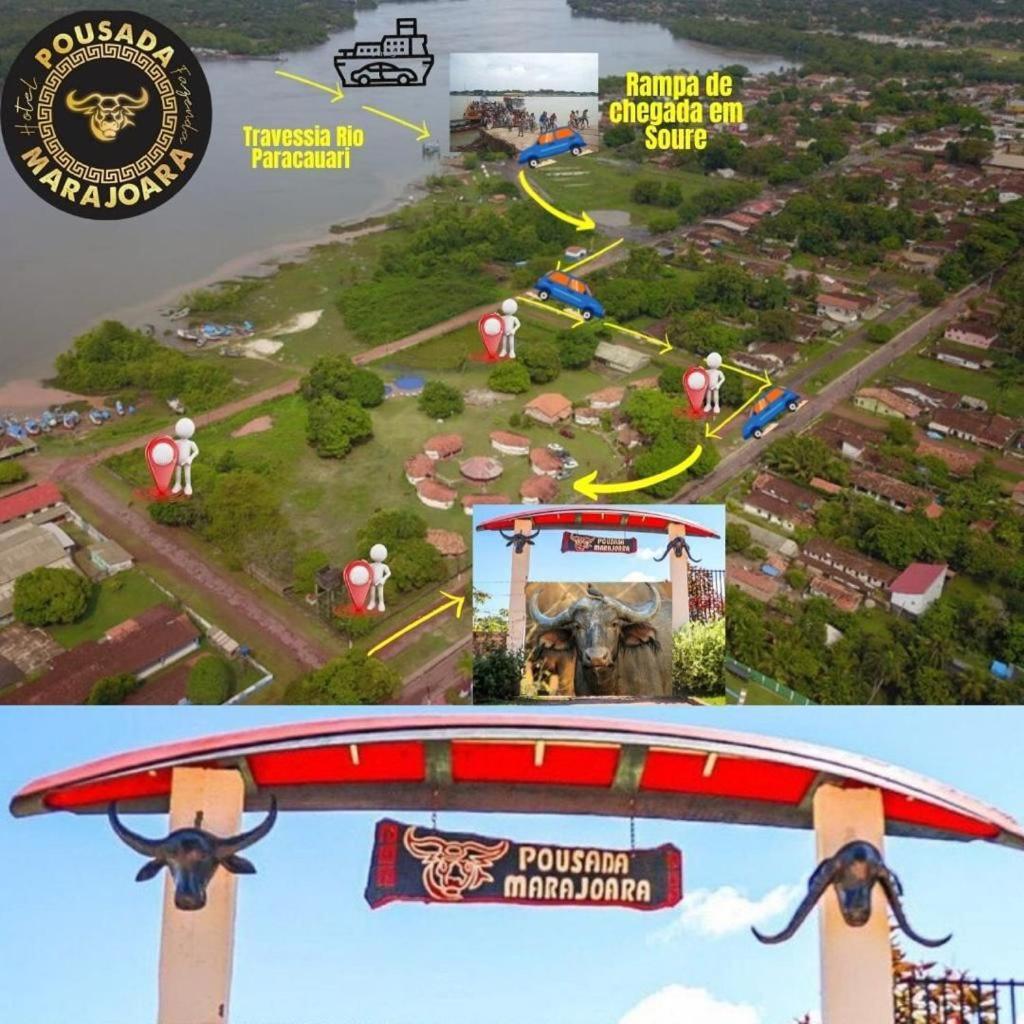 Pousada Marajoara- Hotel Fazenda-Turismo De Aventura 소우레 외부 사진